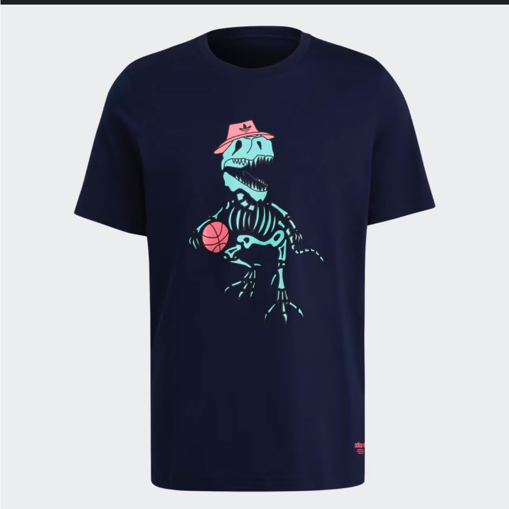 Adidas Dinosaur Basketball Graphic Tee XL